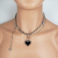 Double Layer Heart-Shape Collar Necklace (CON 4013)