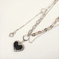Double Layer Heart-Shape Collar Necklace (CON 4013)