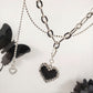 Double Layer Heart-Shape Collar Necklace (CON 4013)