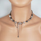 Moonstone Tassel Collar Necklace (CON 4011)