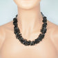 Crystal Grey Matinee Necklace (MAN 8008)