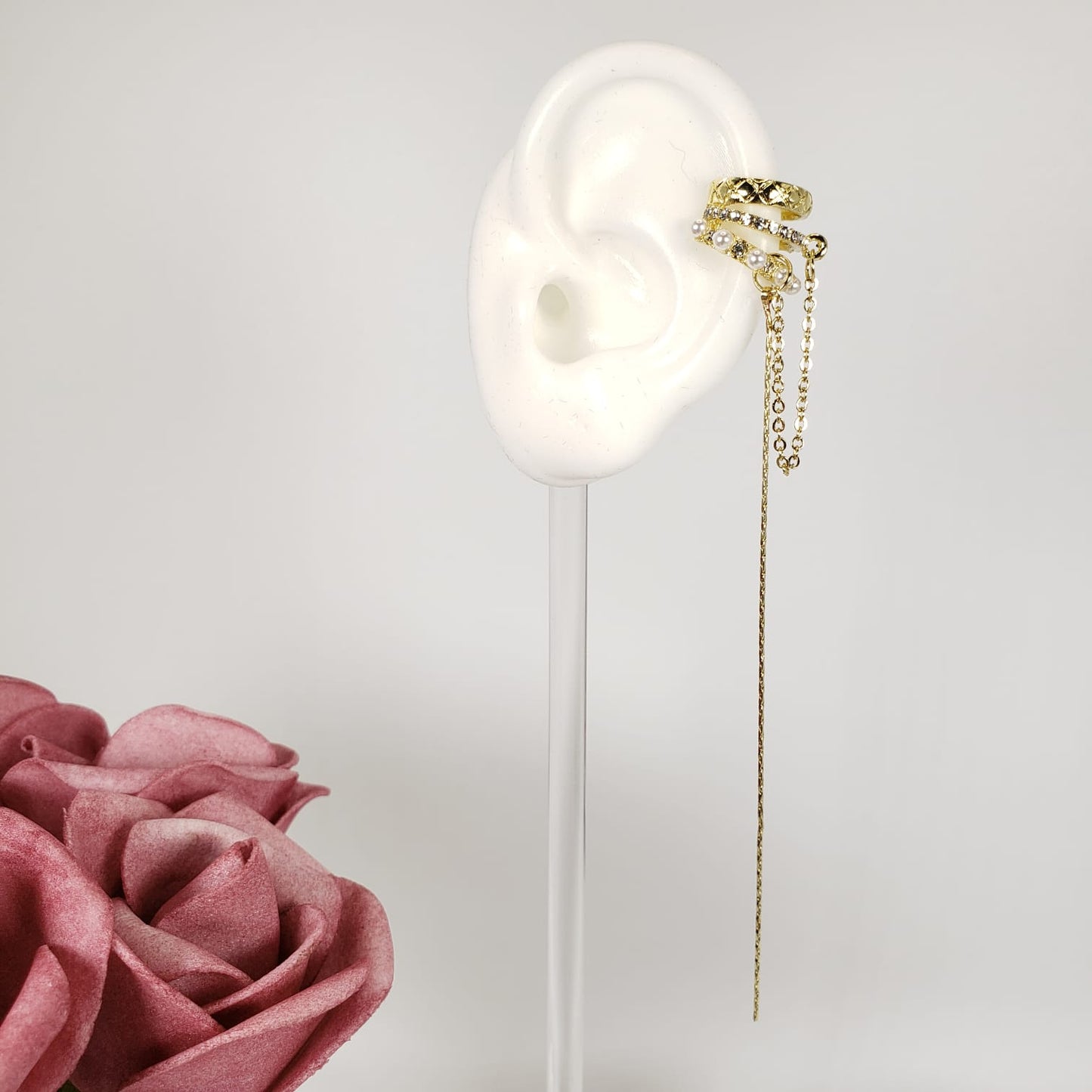 Tassel Pearls Ear Cuff (EEC 1001)