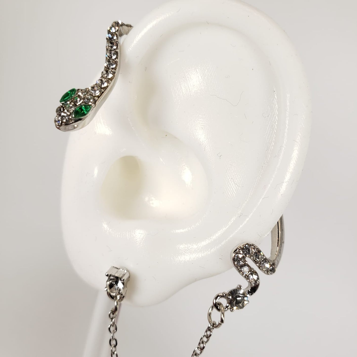 Bling Bling Snack Ear Cuff & Stud Earring (EEC 1014)