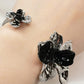 3D Flower Titanium Cuff Bracelets
