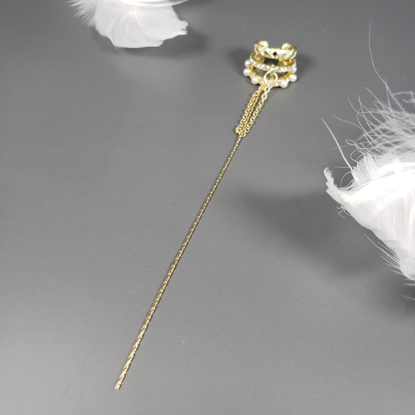 Tassel Pearls Ear Cuff (EEC 1001)